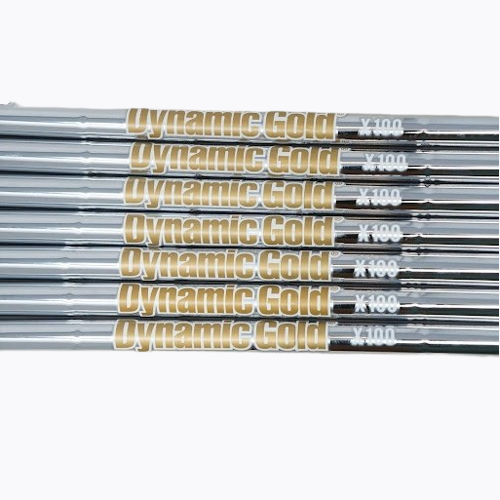 TRUE TEMPER DYNAMIC GOLD X100 .355 4-PW STEEL IRON SHAFTS